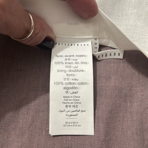 Pottery Barn Lavender Curtain panel - Picture 3 of 3